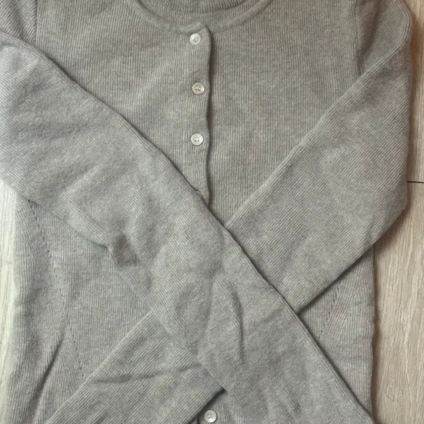 [BUNJANG] Loeuvre Layered Knit Oatmeal Color Top / 루에브르 레이어드 니트 오트밀컬러