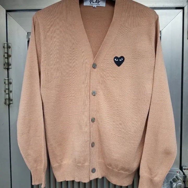 [BUNJANG] Comme des Garçons Play Black Heart Logo Wool Cardigan XL / 정품 꼼데가르송 블랙와펜 가디건 XL 상태양호