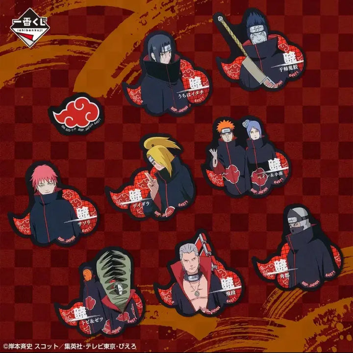 [BUNJANG] Naruto Ichiban Kuji Itachi Sasuke Akatsuki Sticker / 나루토 이치방쿠지 제일복권 I상 우치하형제 이타치 사스케 아카츠키 스티커