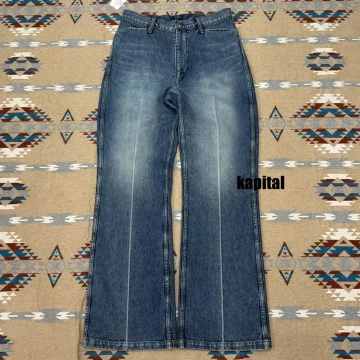 [BUNJANG] Kapital 14oz Denim Frisco Center Pleats Processing Pants Size 32 / [32] 캐피탈 14 온즈 데님 5P 프리스코 센터 플리츠 프로세싱