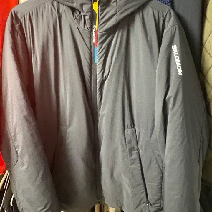 [SOLD OUT] 살로몬 후드 모디세이 패딩 자켓 L사이즈 블랙