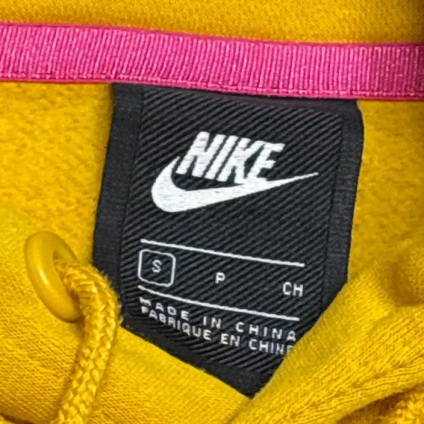 [BUNJANG] Nike Yellow Crop Hoodie / 나이키 옐로우 크롭 후드티