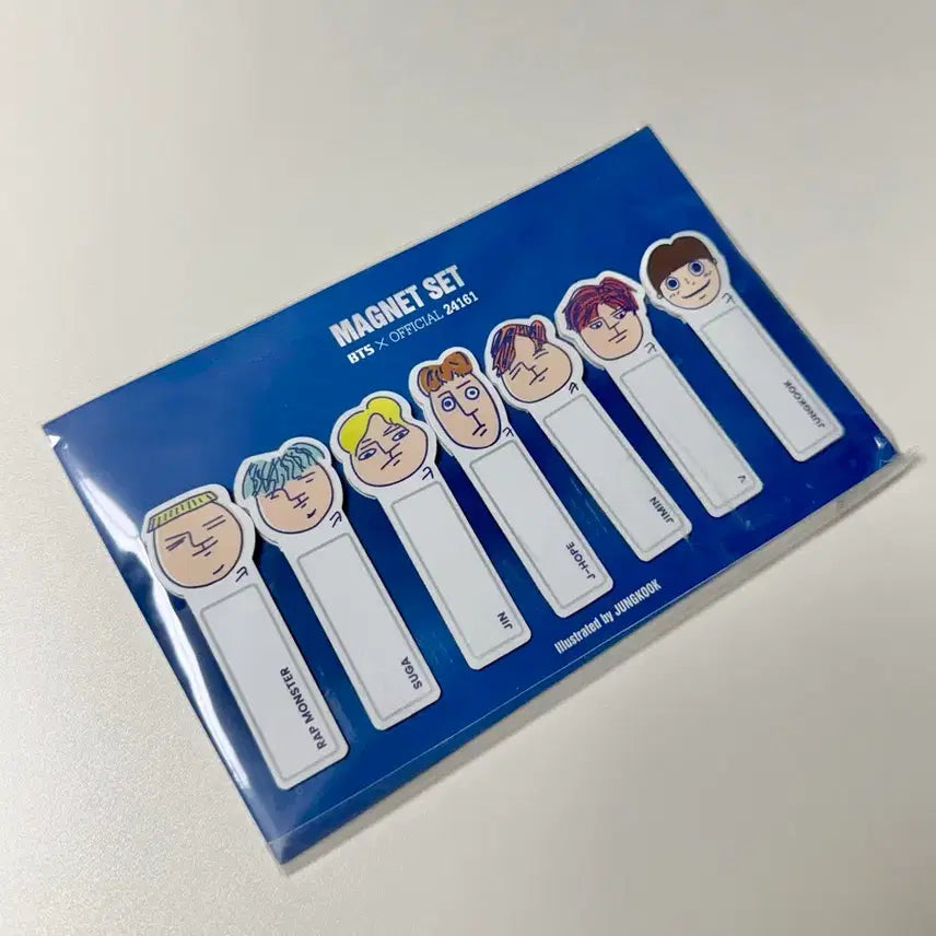 [BUNJANG] BTS Jungkook Character Magnet Set / 방탄소년단 캐릭터 마그넷 세트 (정국 그림)