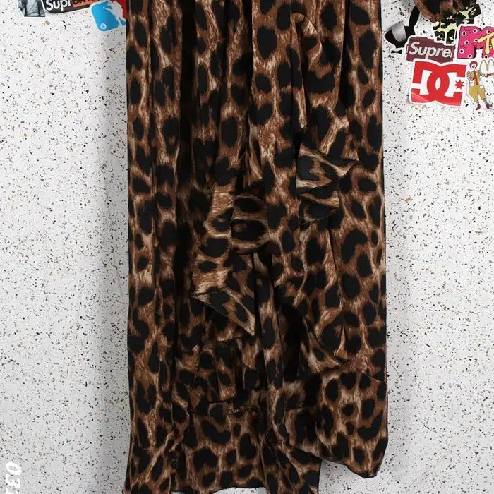 [BUNJANG] Zanzea Leopard Print Long Maxi Dress / 여성F/ ZANZEA 호피 레오파드 롱 맥시 원피스BR  A-3