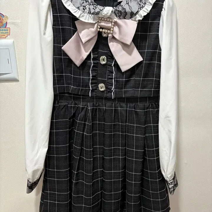 [BUNJANG] Ank Rouge Checkered Dress / 앙크루즈 체크 원피스 리즈리사디마럽시허니트라바스도쿄버블즈미셸마카롱