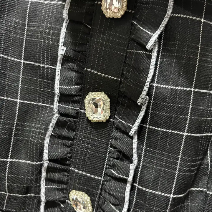 [BUNJANG] Ank Rouge Checkered Dress / 앙크루즈 체크 원피스 리즈리사디마럽시허니트라바스도쿄버블즈미셸마카롱