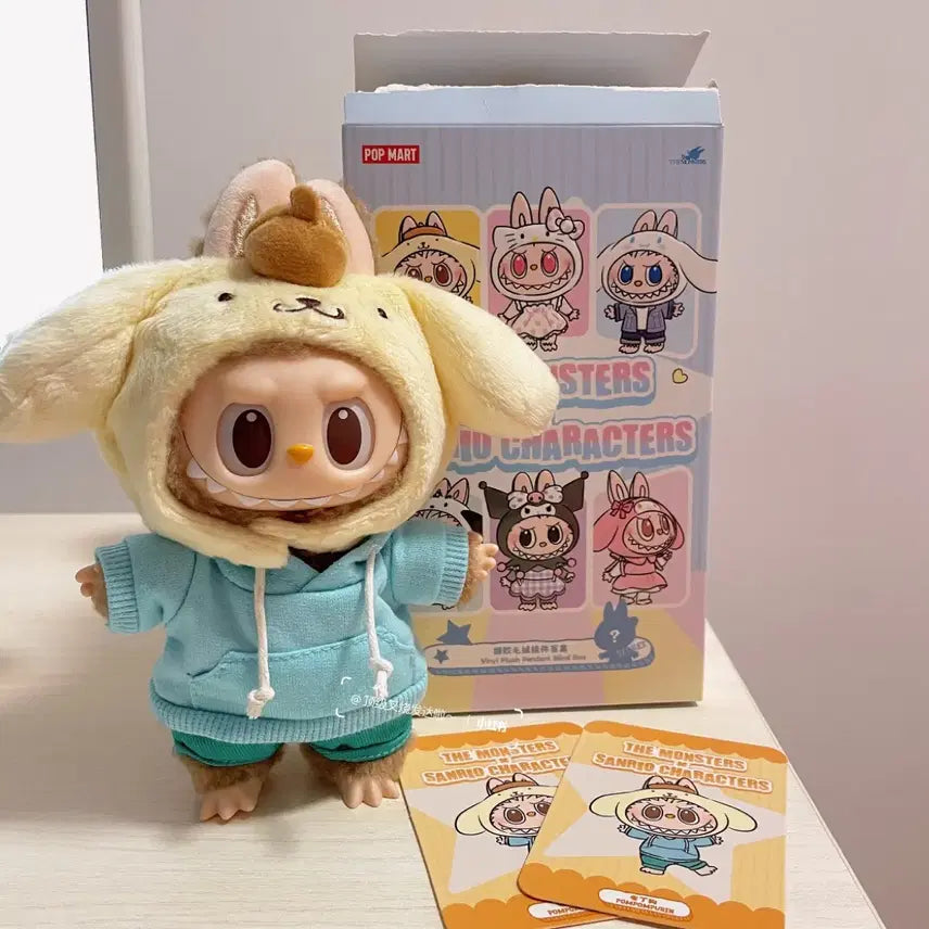 [BUNJANG] POP MART Labubu Pompompurin Sanrio Character Plush Doll / 팝마트 라부부 폼폼푸린 산리오 캐릭터 인형