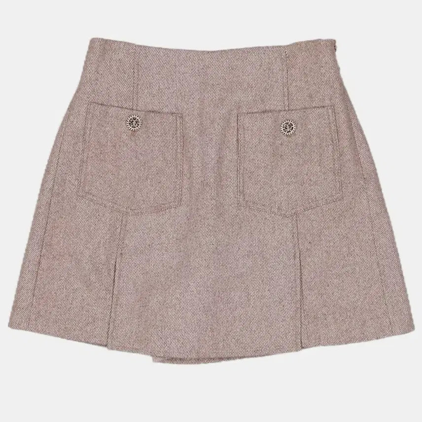 [BUNJANG] LINE Beige Herringbone Skirt Pants Size 55 / 택포함 새상품) line라인 치마바지55