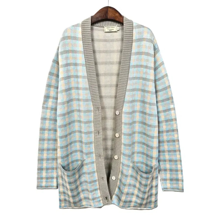 [BUNJANG] Maison Kitsuné Oversized Check Cardigan / 