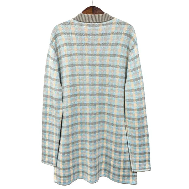 [BUNJANG] Maison Kitsuné Oversized Check Cardigan / 