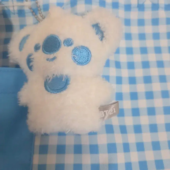[SOLD OUT] BT21 정품 베이비 체크에코백 + 인형 키링 텍달린새거