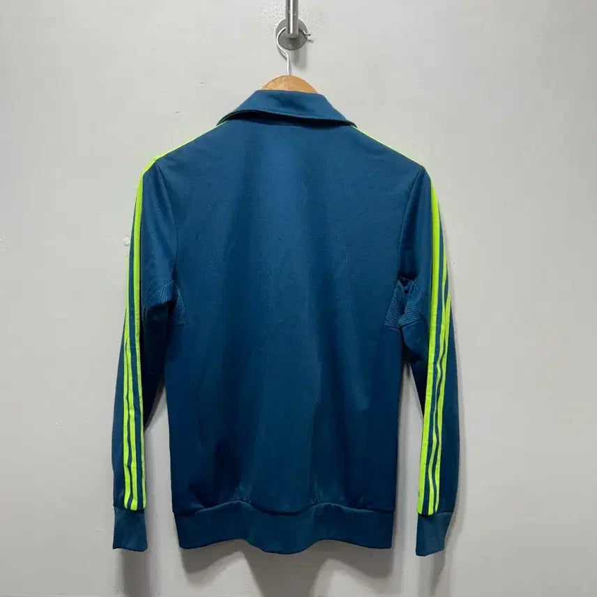 [BUNJANG] Adidas Tri-Stripe Jersey Blue/Lime (S) / 아디다스 삼선 져지 블루/라임 S