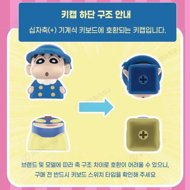 [BUNJANG] Crayon Shin-chan Kindergarten Bus Figure Keyring / 짱구 키캡 떡잎 유치원 버스 피규어 키링