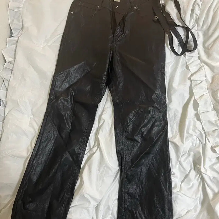 [BUNJANG] Martin Plan Faux Leather Pants / 마틴플랜 페이크 레더팬츠 105사이즈