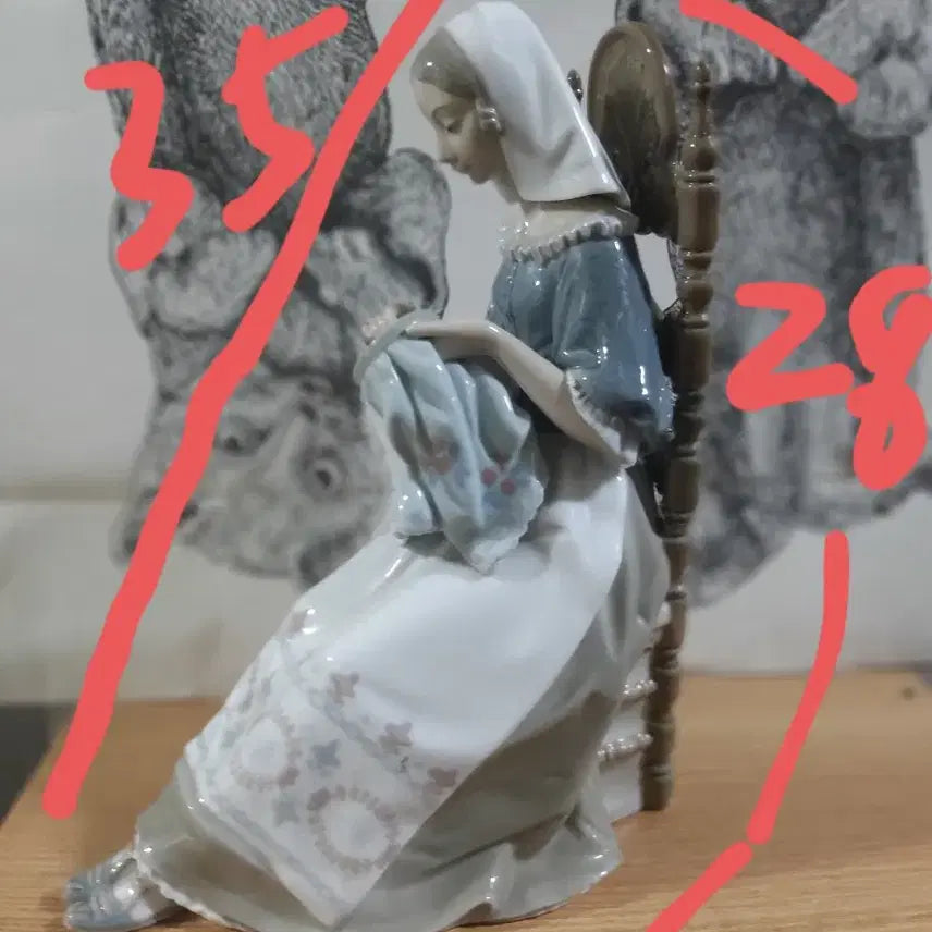 [BUNJANG] YADRO Spanish Woman Ceramic Figurine / Spain 야드로 여인