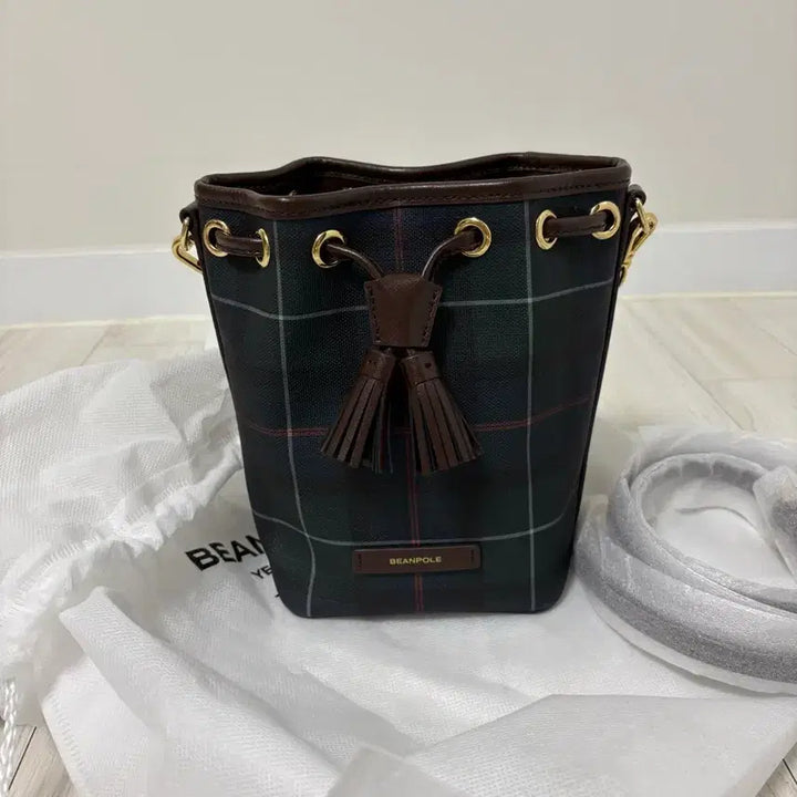 [BUNJANG] Beanpole Core Check Bag / 빈폴 코어 체크백(그린 색상)