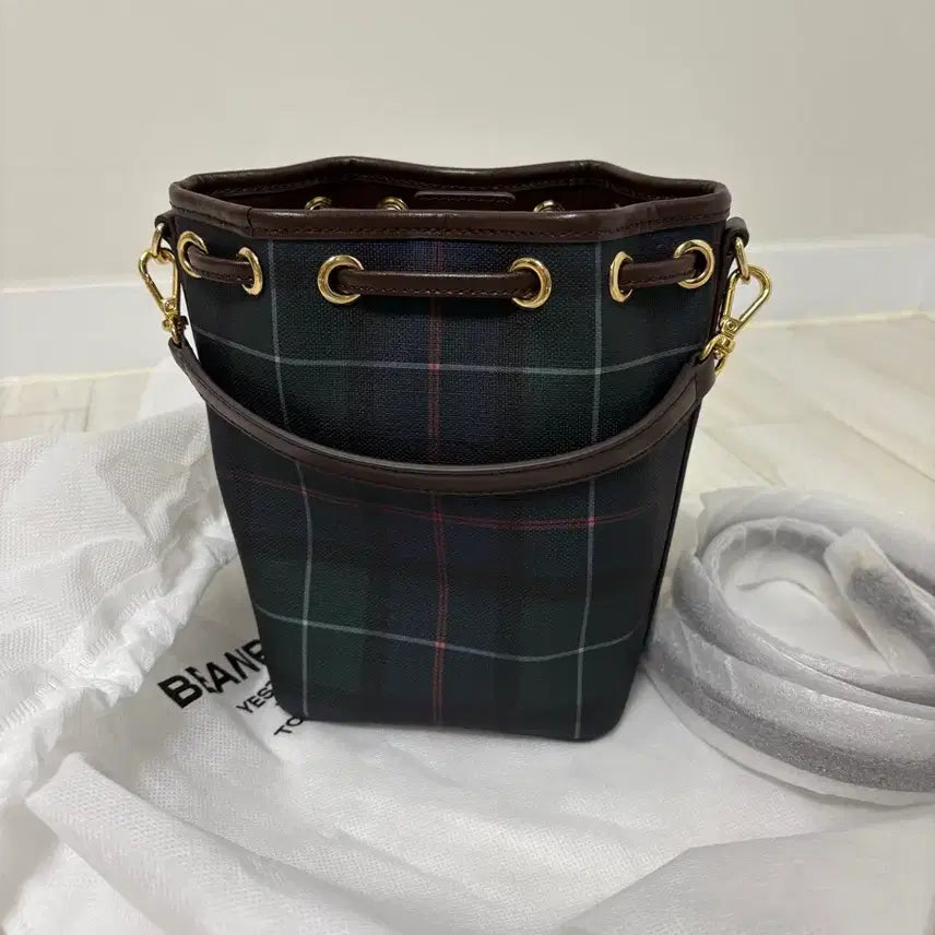 [BUNJANG] Beanpole Core Check Bag / 빈폴 코어 체크백(그린 색상)