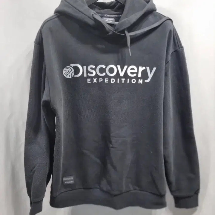[BUNJANG] Discovery Black Hoodie 95 / 디스커버리 검정색 후드티 95