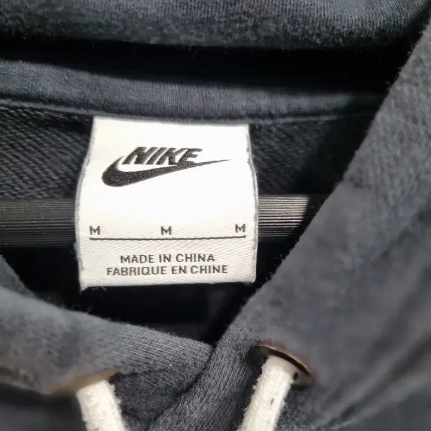 [BUNJANG] Nike Big Swoosh Hoodie Black/White M / 나이키 빅스우시 후드티 블랙/화이트 M