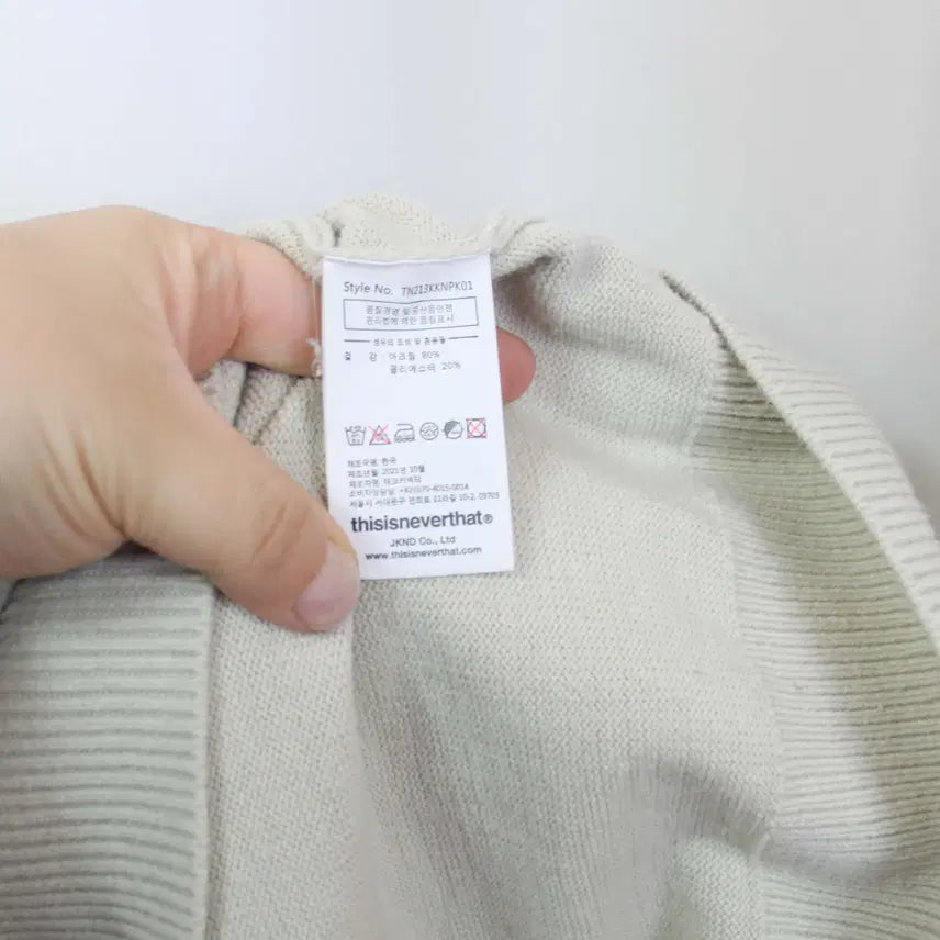 [BUNJANG] thisisneverthat Casual Collar Knit Top L / 디스이즈네버댓 정품 남성 캐쥬얼 카라 니트 L 상상샵