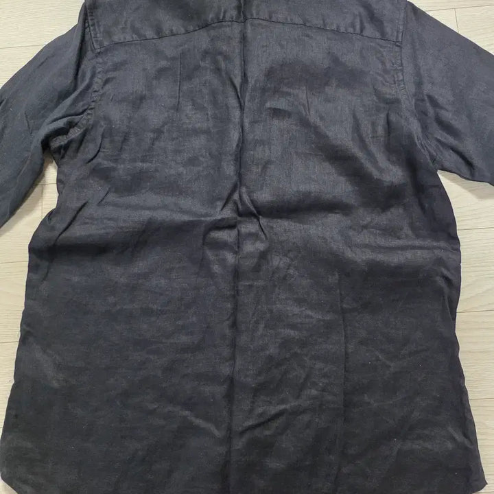 [BUNJANG] Polo Linen Shirt - Black / 미사용) 여성 폴로 린넨 셔츠 남방  블랙  싸게 팝니다
