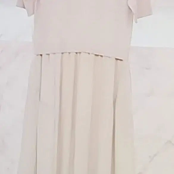 [BUNJANG] Knit Pleated Long Dress / 니트 플리츠 롱 원피스