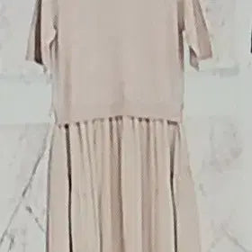 [BUNJANG] Knit Pleated Long Dress / 니트 플리츠 롱 원피스