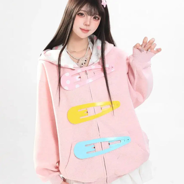 [BUNJANG] MJMT Subculture Pin Hoodie Jacket / MJMT 서브컬쳐 핀 모양 후드집업 재킷