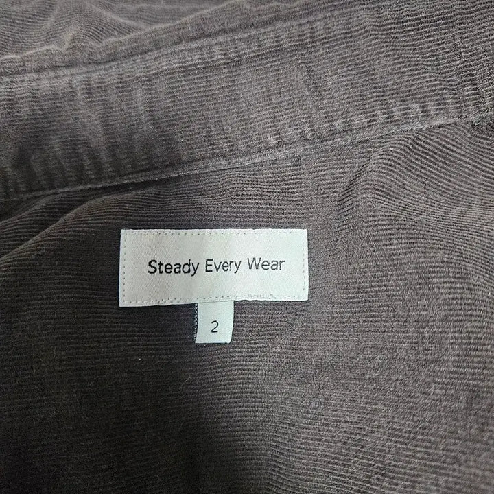[BUNJANG] Steady&amp;Everywhere Relaxed Corduroy Shirt Dark Brown / 스테디에브리웨어 릴렉스드 코듀로이 셔츠 다크브라운