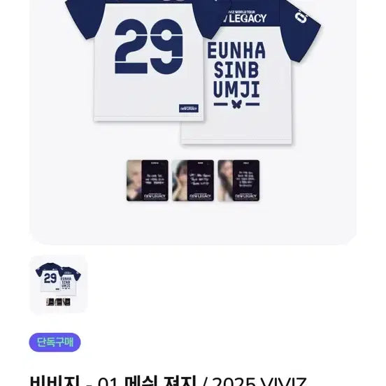 [BUNJANG] VIVIZ 2025 New Legacy Mesh Jersey Sealed / VIVIZ 비비지 2025 뉴 레거시 메쉬 져지 미개봉