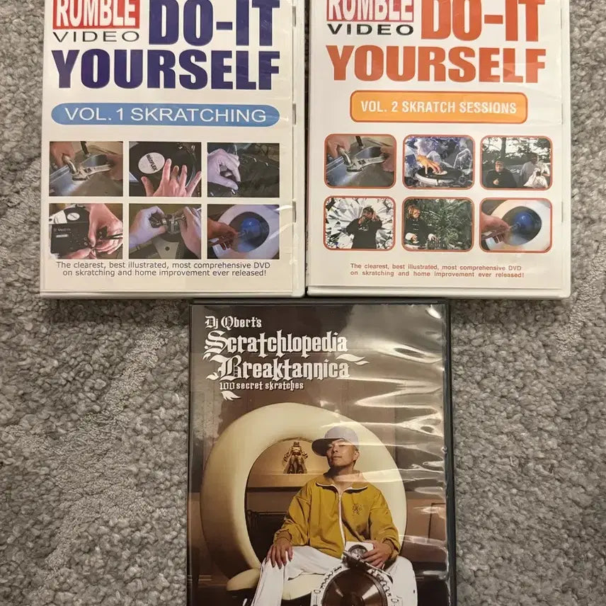 [BUNJANG] DJ Q-bert Scratch Lesson DVD Bundle / DJ Q-bert 디제이 큐버트 스크래치 레슨 dvd 3개 일괄