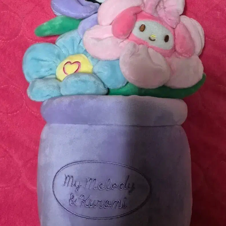 [BUNJANG] My Melody &amp; Kuromi Flower Pot Doll / 마이멜로디 쿠로미 꽃 화분 인형(새상품)