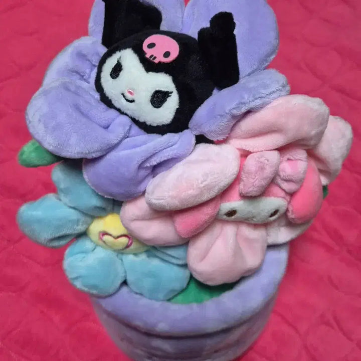 [BUNJANG] My Melody &amp; Kuromi Flower Pot Doll / 마이멜로디 쿠로미 꽃 화분 인형(새상품)