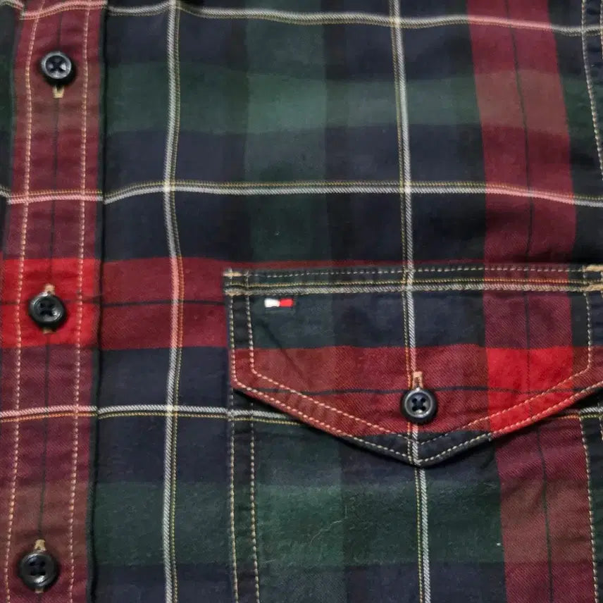 [BUNJANG] Tommy Hilfiger Checkered Shirt / 95) 타미힐피거 체크 셔츠 남방