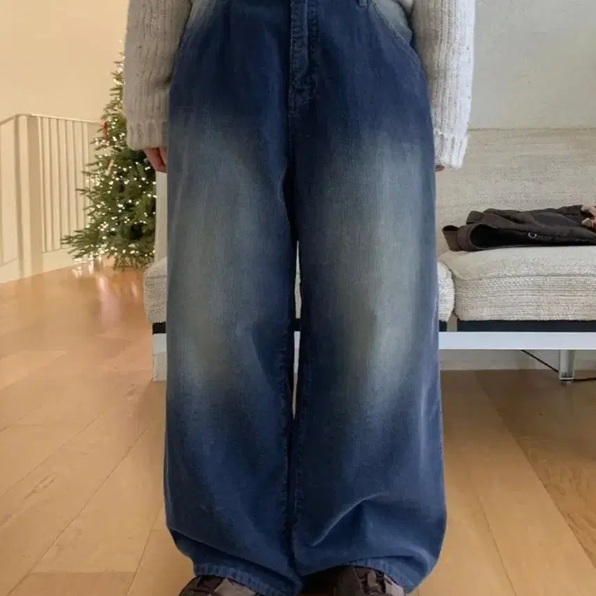 [BUNJANG] 바온 신크 비조 코듀로이 워싱 와이드팬츠 바온하우스 / 바온 신크 비조 코듀로이 워싱 와이드팬츠 바온하우스