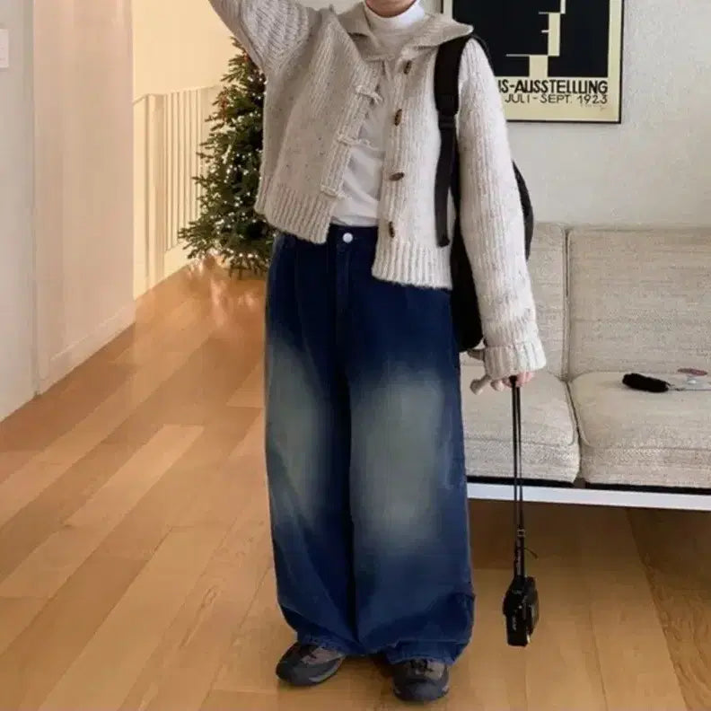 [BUNJANG] 바온 신크 비조 코듀로이 워싱 와이드팬츠 바온하우스 / 바온 신크 비조 코듀로이 워싱 와이드팬츠 바온하우스