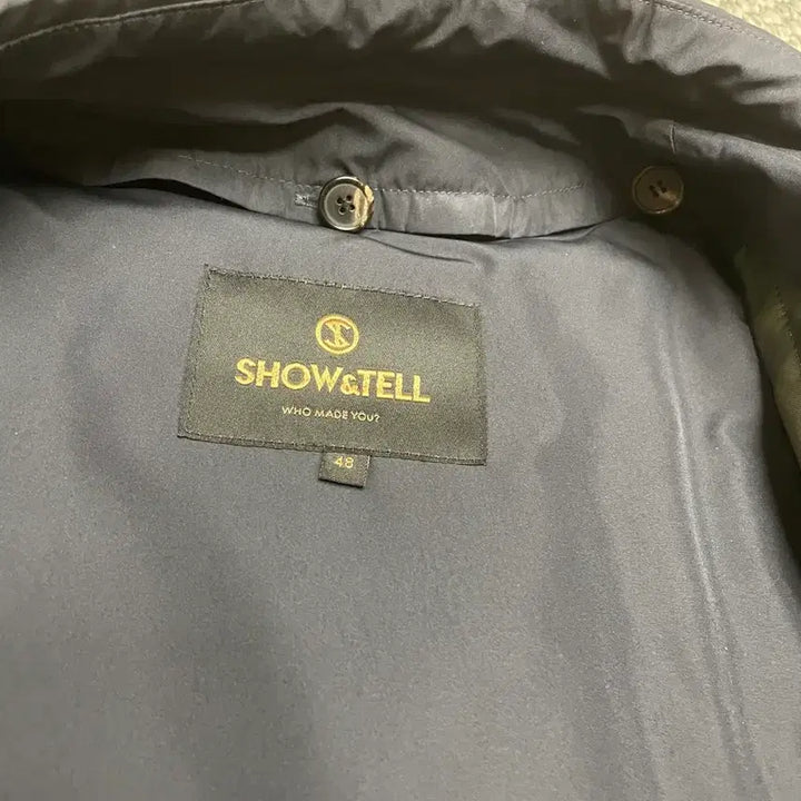 [BUNJANG] ShowNTell Balmacaan Coat Navy / (48) 쇼앤텔 발마칸 코트 네이비