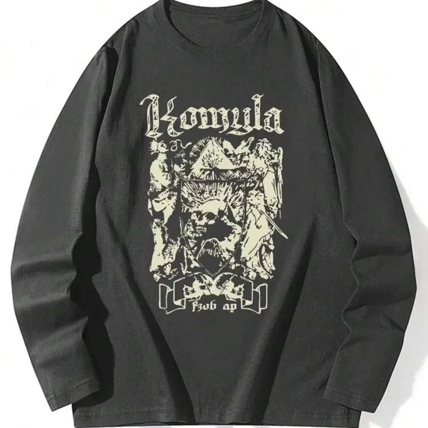 [BUNJANG] Vintage Printed Long Sleeve T-Shirt / [새제품/남녀공용] 빈티지 프린팅 롱슬리브 티셔츠