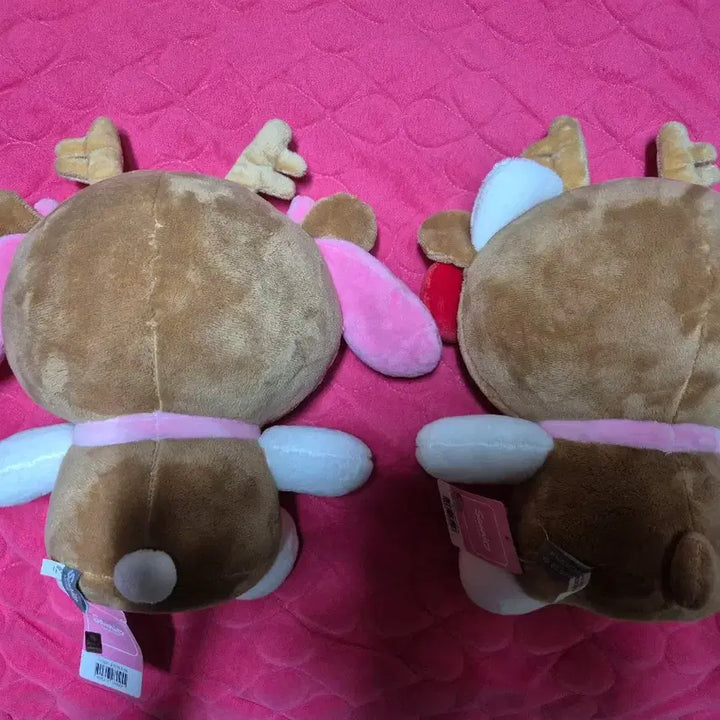 [BUNJANG] Sanrio My Melody &amp; Hello Kitty Deer Costume Plush Set / 산리오 꽃사슴 버전 마이멜로디 / 헬로키티 인형 세트