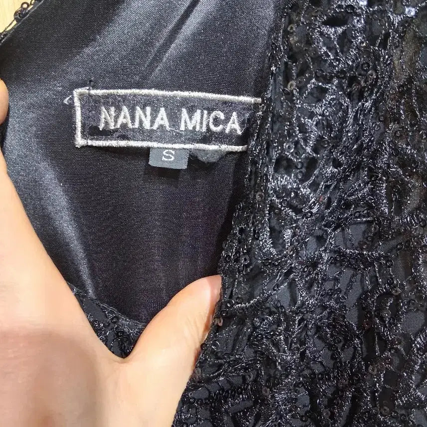 [BUNJANG] Black Sequin Mini Dress / 블랙 스팽글 미니 원피스