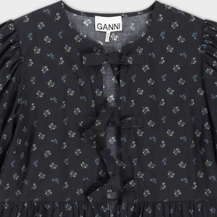 [BUNJANG] Ganni Yoon Eun-hye Ribbon Blouse / 가니 ganni 리본 블라우스 윤은혜 블라우스