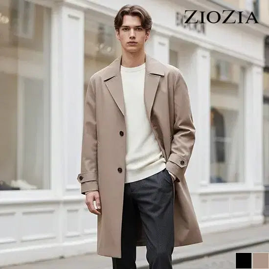 [BUNJANG] ZIOZIA Single Trench Coat Beige Size 100 / 지오지아 싱글 트렌치 코트