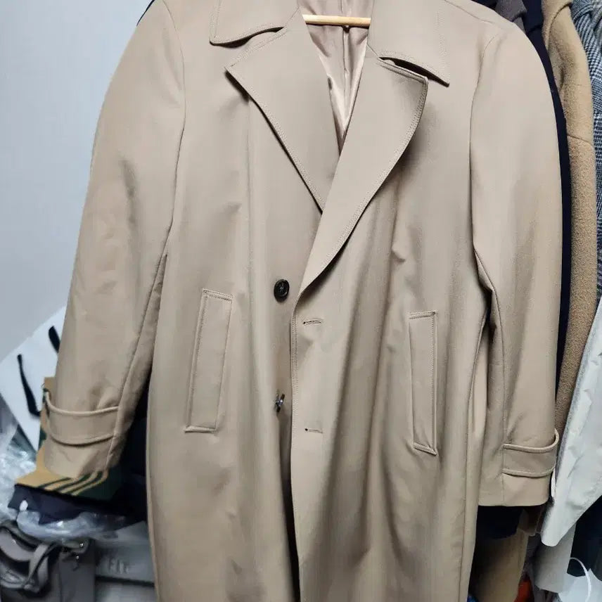 [BUNJANG] ZIOZIA Single Trench Coat Beige Size 100 / 지오지아 싱글 트렌치 코트