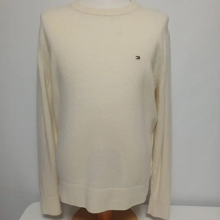 [BUNJANG] Tommy Hilfiger Machine Washable Lambswool Knit Sweater / 타미힐피거 19AW 머신워셔블 램스울 니트 [표기XL - 실측 L]
