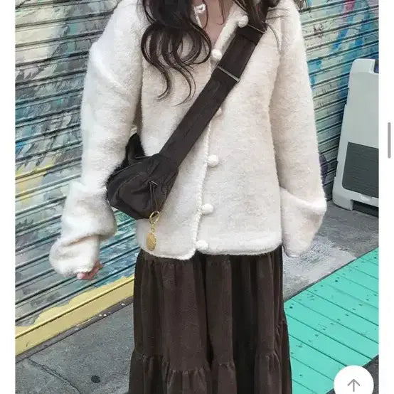 [BUNJANG] Mini Foe Dave Cardigan &amp; Tofu Lace Skirt Set / (상하의 일괄 판매) 미니포에 데이브 가디건 + 토푸 레이스 스커트