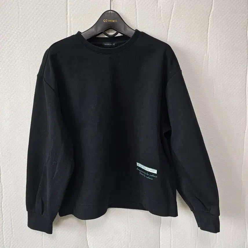 [SOLD OUT] 여성옷 체스커트 검정색 맨투맨 티셔츠