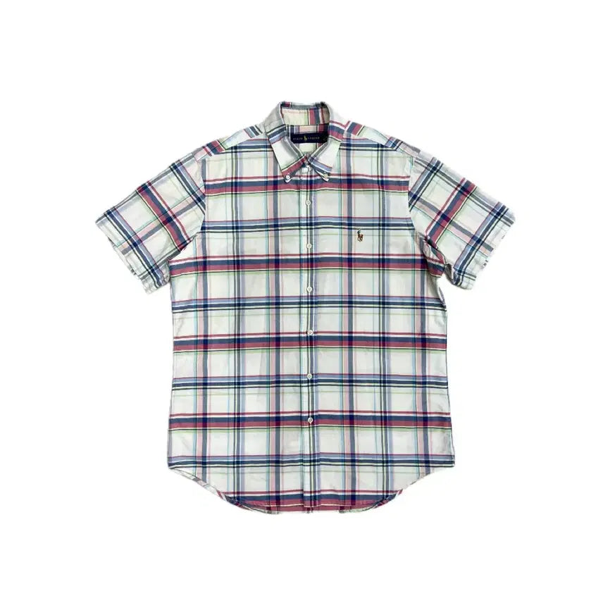 [SOLD OUT] 폴로 랄프로렌 체크 반팔 셔츠 m 실측 100 L 정도