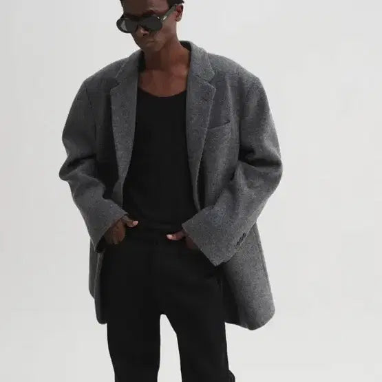 [BUNJANG] Dnsr Oversized Wool Blazer / Dnsr 오버사이즈 울 블레이저 그레이