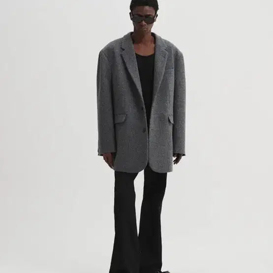 [BUNJANG] Dnsr Oversized Wool Blazer / Dnsr 오버사이즈 울 블레이저 그레이