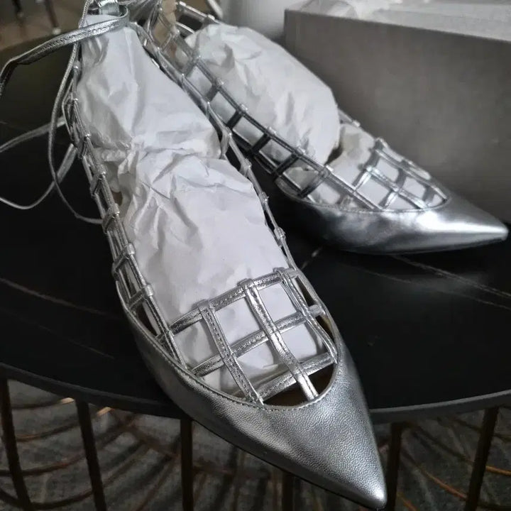 [BUNJANG] Jimmy Choo Soraya 65 MNA Silver Heel Shoes / 지미추 구두 신자마자 이쁘다 듣는